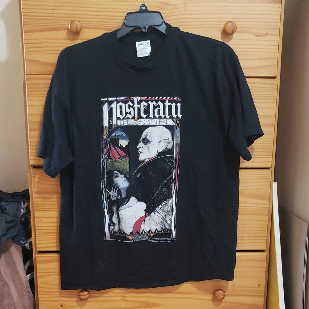 VINTAGE(Y2K) Nosferatu Graphic Tee - Black